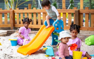 Outside play benefits at canopy Early Education